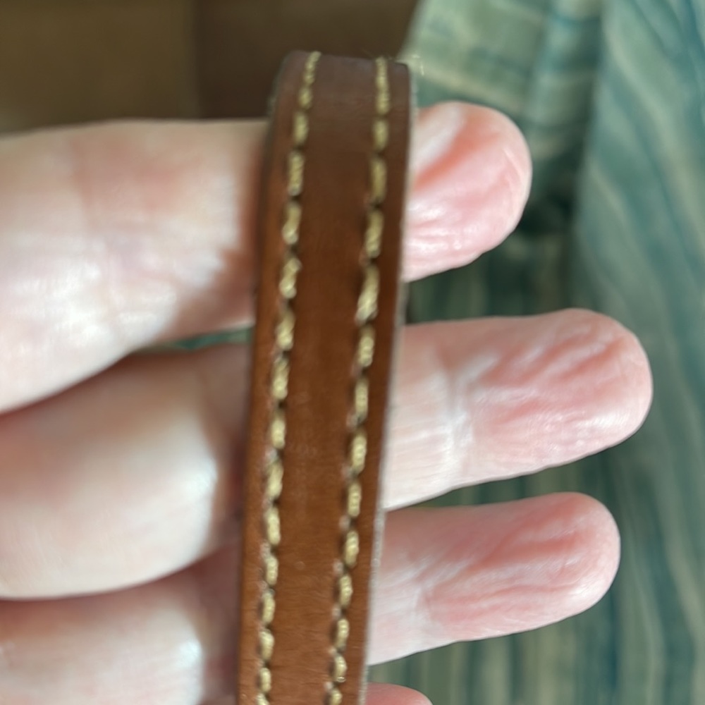 Patricia Nash Brown Leather Map Crossbody Bag - Picture 8 of 16